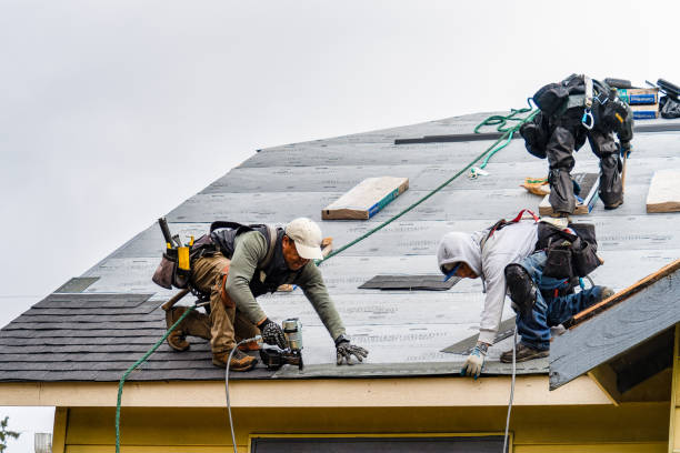 Professional Roof Installation technician working in Durham, CT